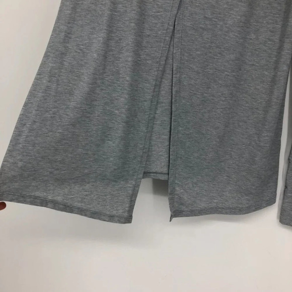 NWT Gapfit grey slit back long  sleeve lyocell lightweight activewear shirt - Picture 11 of 16